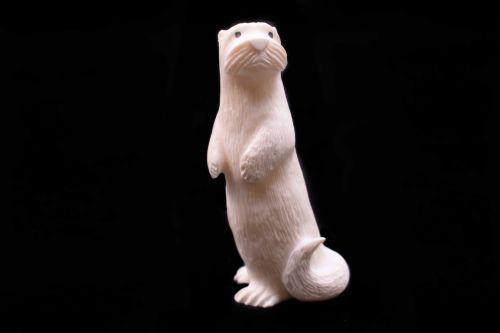 OTTER IVORY CARVING